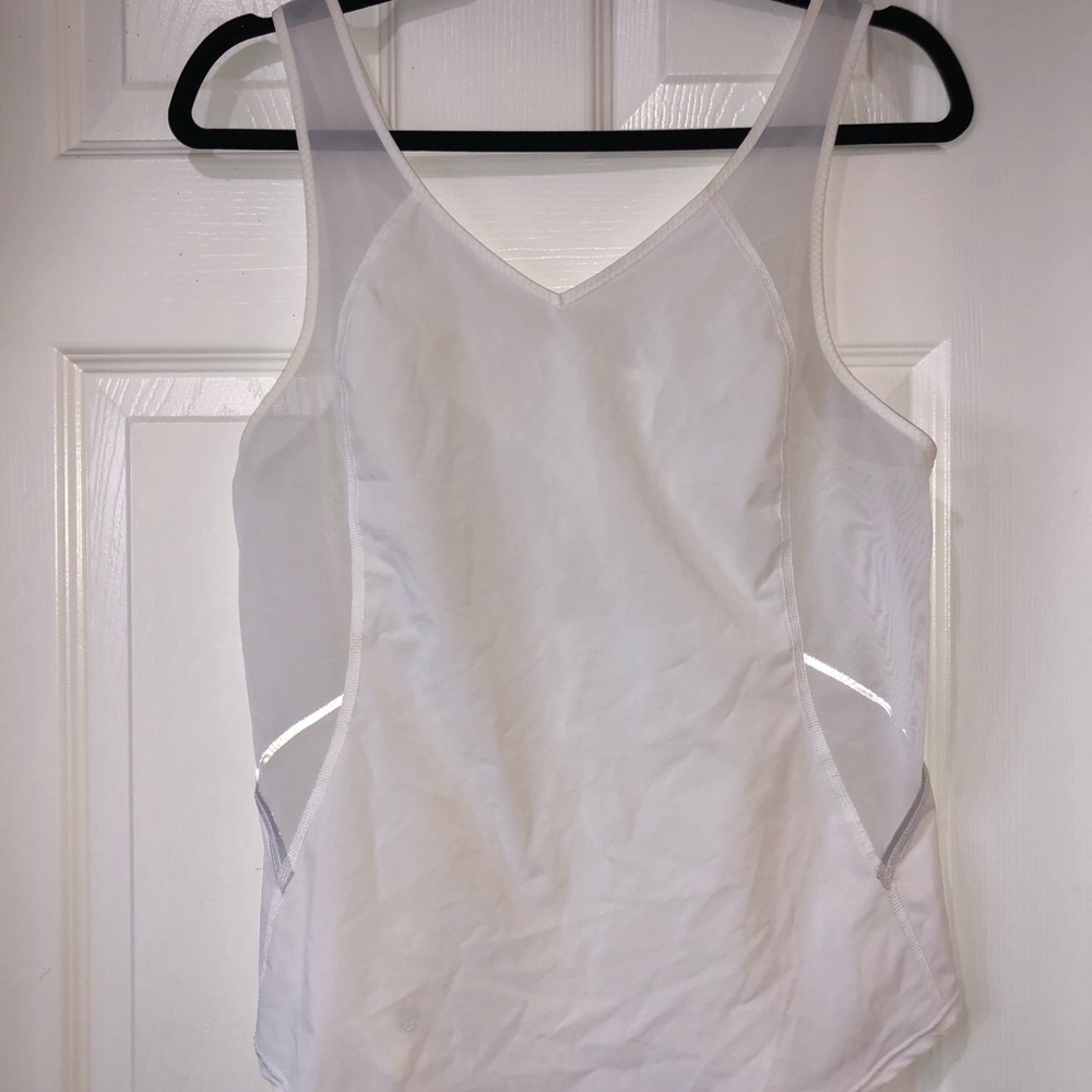 Lululemon White Run with the Sun Tank Top